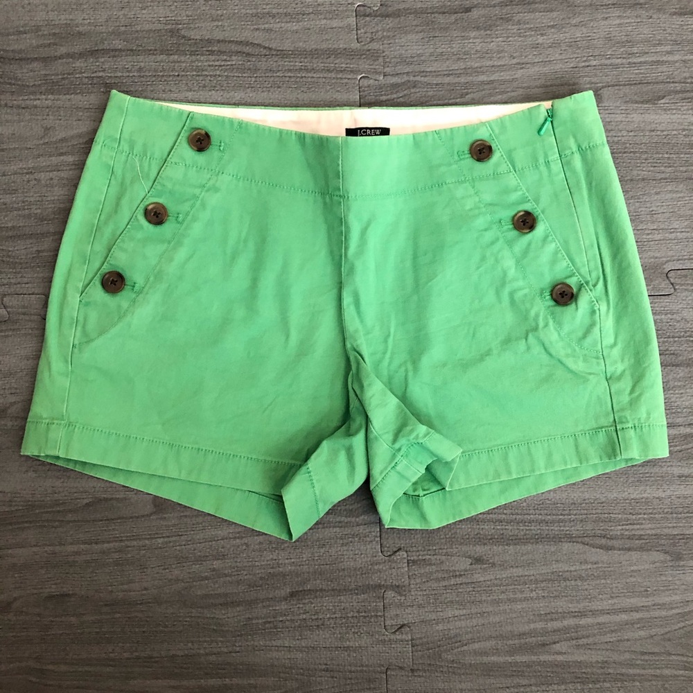 J. Crew green shorts